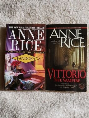 Anne Rice Paperback Set — Pandora & Vittorio - New Tales Of The Vampires